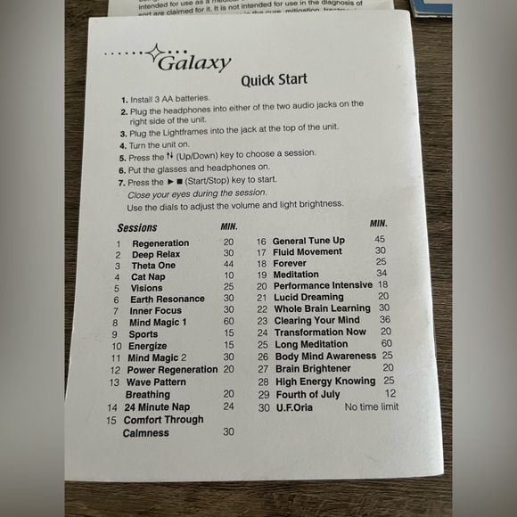 New with Tags Sirius Optimum Relaxation Meditation Glasses - Picture 5 of 5